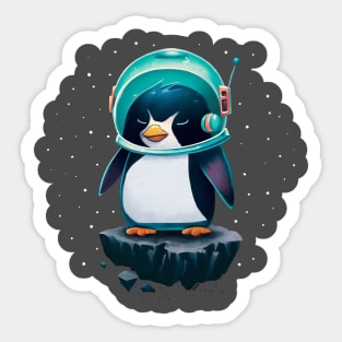 Space Penguin Sticker